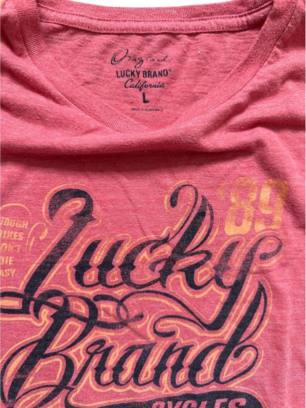 Original Lucky Brand California Men's Vintage Graphic T-shirt | Size L